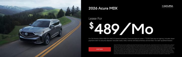 Lease 2026 Acura MDX Base $489