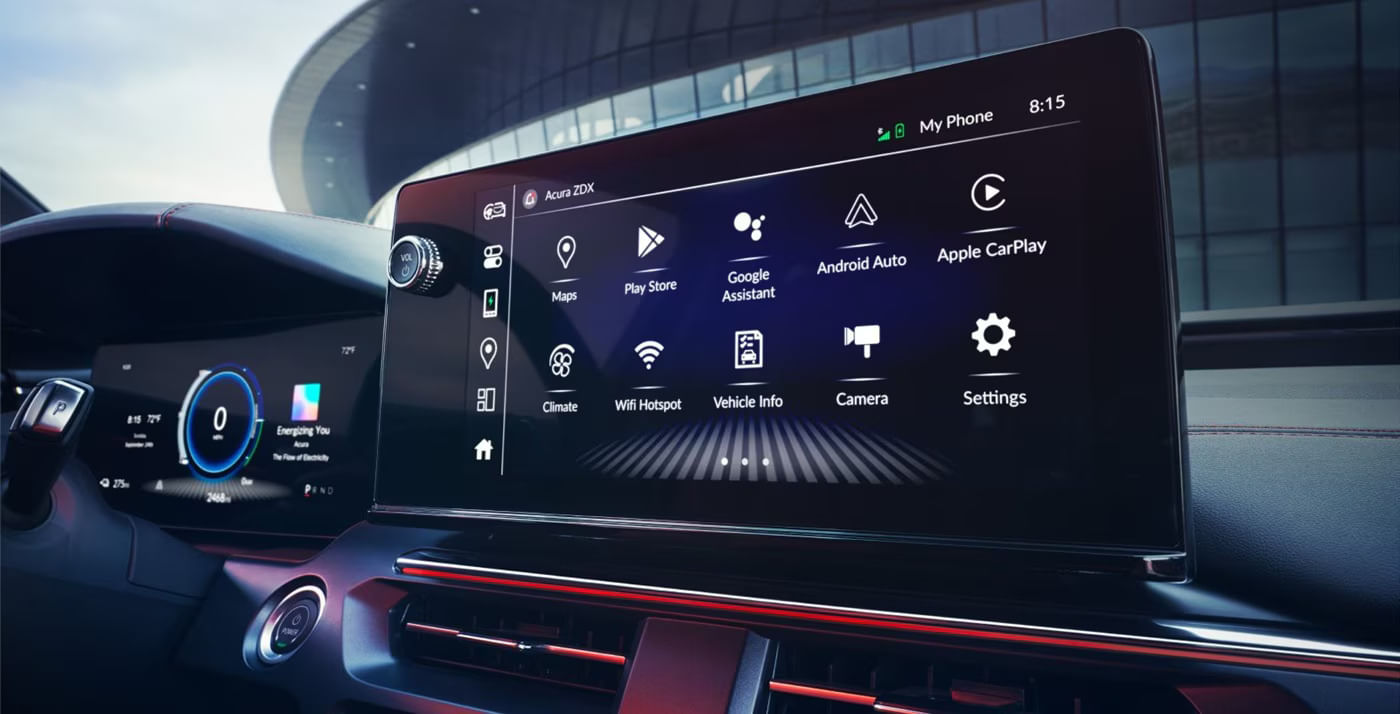 Acura 2025 ZDX Type S with large 11.3-in HD Color Touchscreen