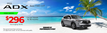Lease 2026 Acura ADX Base $296