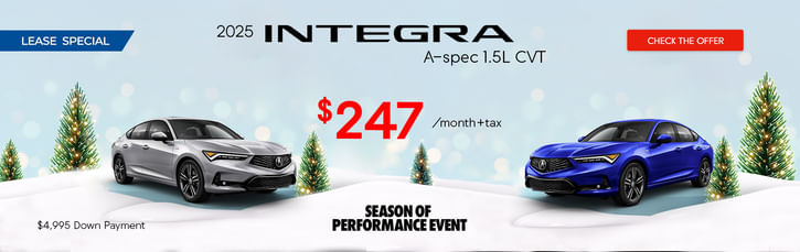 2025 Integra Lease Special