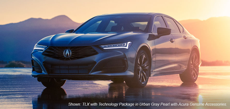 TLX with Technology Package in Urban Gray Pearl with Acura Genuine Accessories.