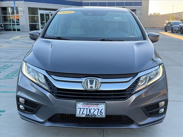 Used 2018 Honda Odyssey EX-L with VIN 5FNRL6H79JB017594 for sale in Montclair, CA