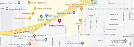 map of Metro Honda