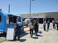 queue in front of the food truck