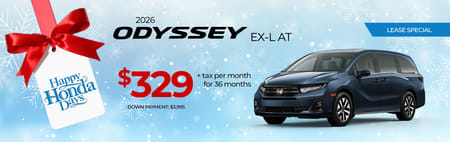 2026 Odyssey Lease Special