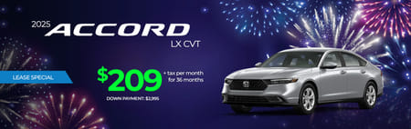 Lease Special 2025 Accord 