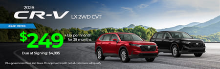 Lease 2026 Honda CR-V LX $249