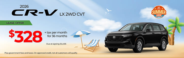 Lease 2026 Honda CR-V LX $279