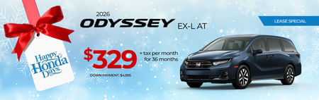 2026 Odyssey Lease Special