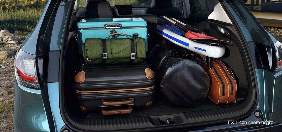 Honda HR-V EX-L Nordic Forest Pearl maletero lleno de equipaje