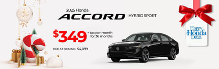 2025 Accord Hybrid Lease Special