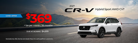 Lease 2027 Honda CR-V Hybrid Sport $369