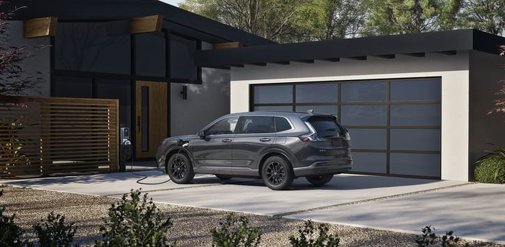 2025 CR-V Hybrid parked outside the house