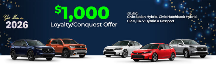 $1,000 Loyalty/Conquest Offer