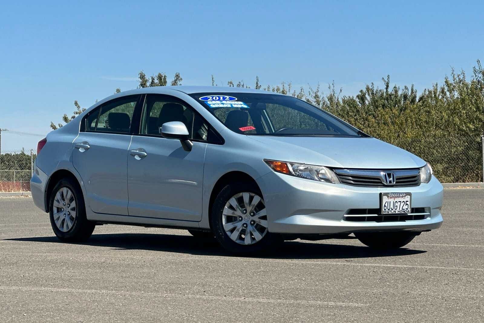 Used 2012 Honda Civic LX with VIN JHMFB2F5XCS003949 for sale in Modesto, CA