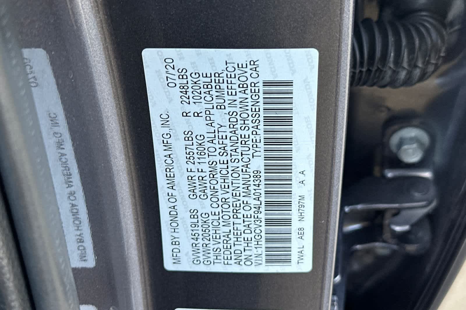 2020 Honda Accord Hybrid Touring - Photo 10