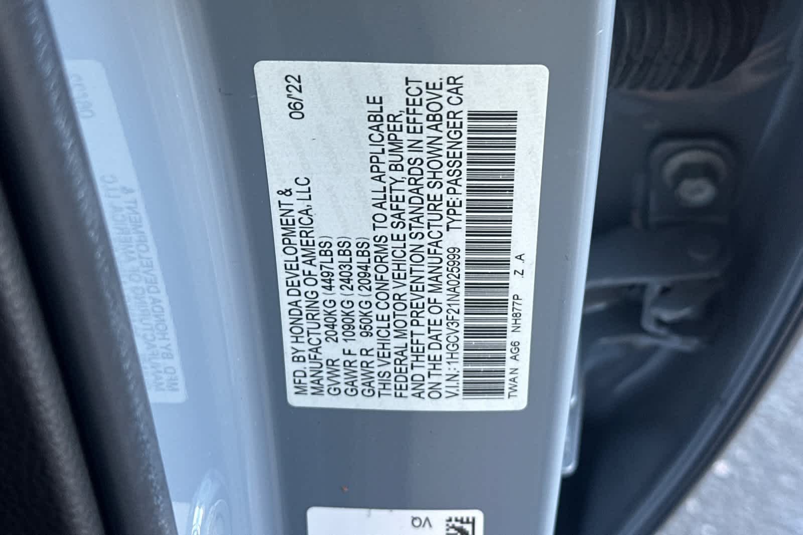 2022 Honda Accord Hybrid Sport - Photo 33