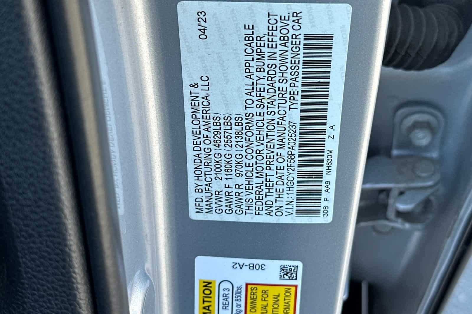 2023 Honda Accord Hybrid Sport - Photo 32