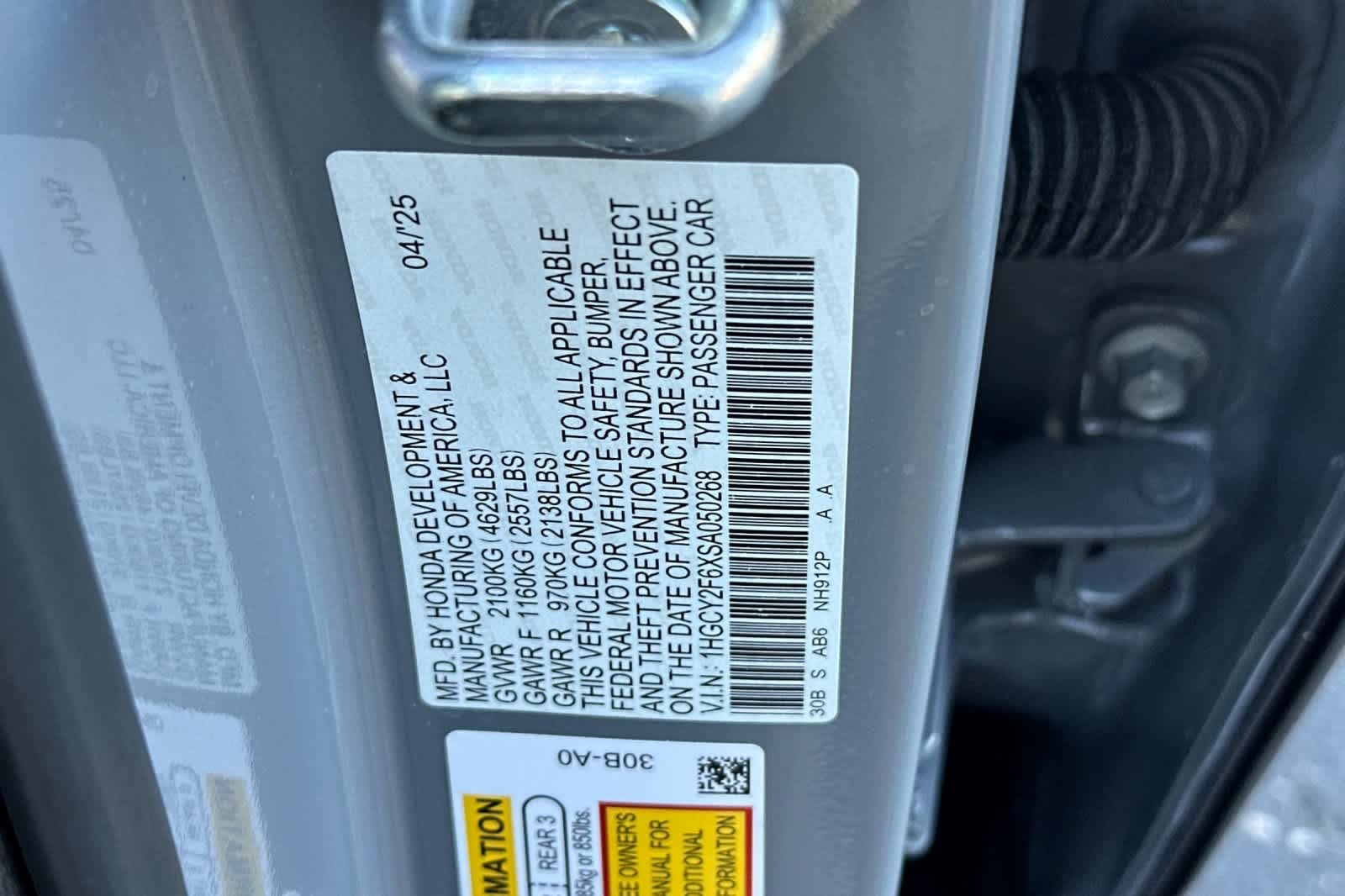 2025 Honda Accord Hybrid EX-L - Photo 10