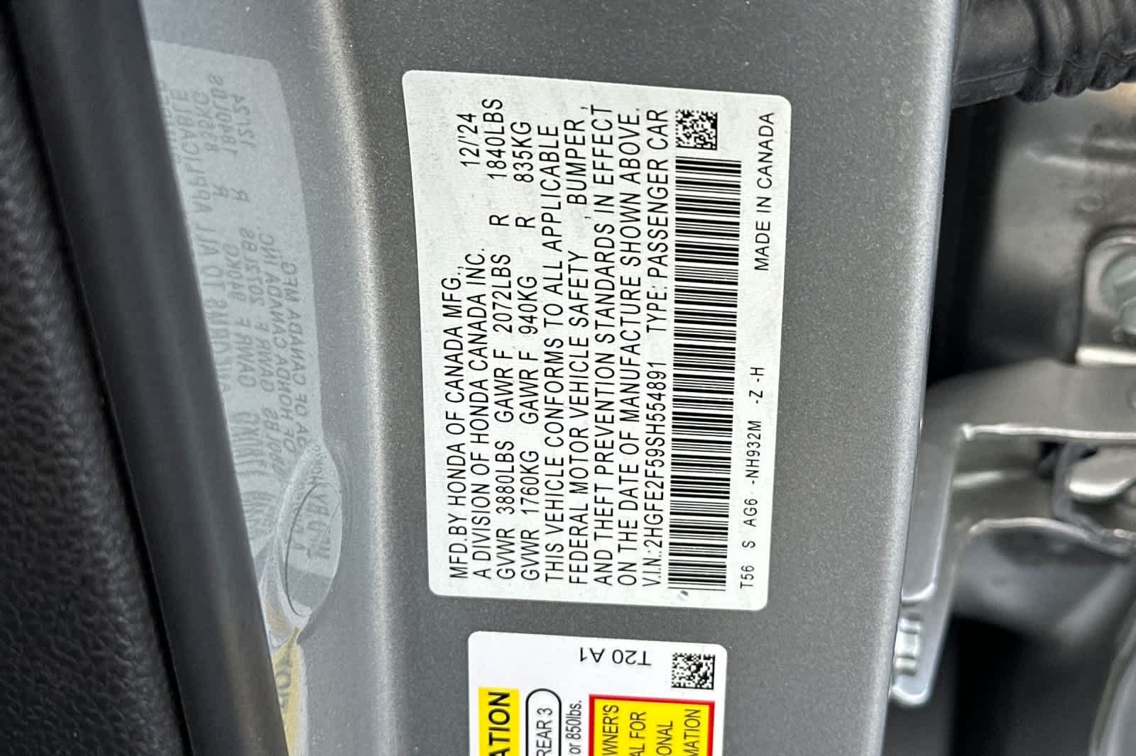 2025 Honda Civic Sport - Photo 9