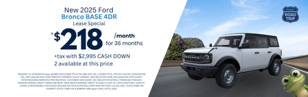 Lease 2025 Ford Bronco Base $218