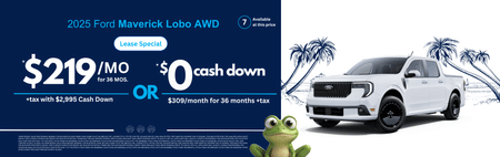 Lease 2025 Ford Maverick Lobo $219