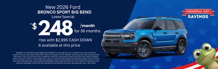 Lease 2026 Ford Bronco Sport Big Bend $248