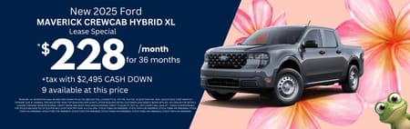 Lease 2025 Ford Maverick XL $228