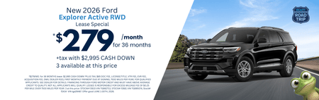 Lease 2026 Ford Explorer Active $279