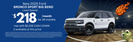 Especial 2025 Ford Bronco Sport Big Bend $218