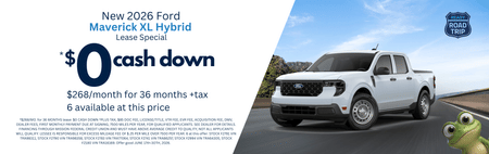 Lease 2026 Ford Maverick Hybrid XL $268