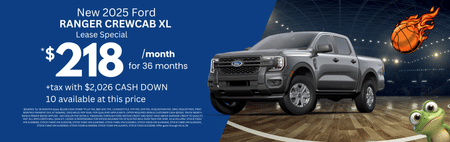 Lease 2025 Ford Ranger XL $218