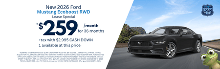 Lease 2026 Ford Mustang Ecoboost $259