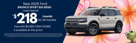  Especial 2025 Ford Bronco Sport Big Bend $218