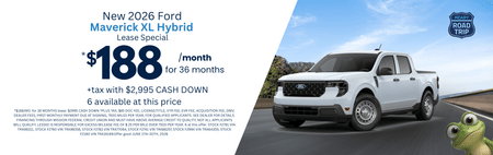 Lease 2026 Ford Maverick Hybrid XL $188