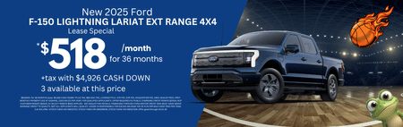 Lease 2025 Ford F-150 Lightning Lariat $518