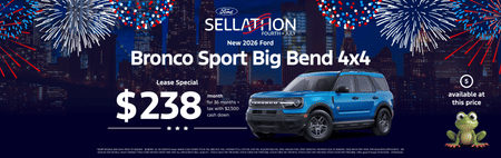 Lease 2026 Ford Bronco Sport Big Bend $238