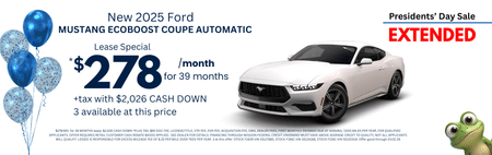 Especial 2025 Ford Mustang Ecoboost $278