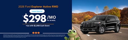 Especial 2026 Ford Explorer Active $298
