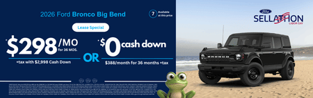 Lease 2026 Ford Bronco Big Bend $298