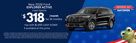 Lease 2025 Ford Explorer Active $318