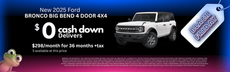 Bronco $0 Down Lease