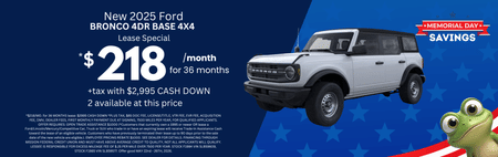 Lease 2025 Ford Bronco Base $218