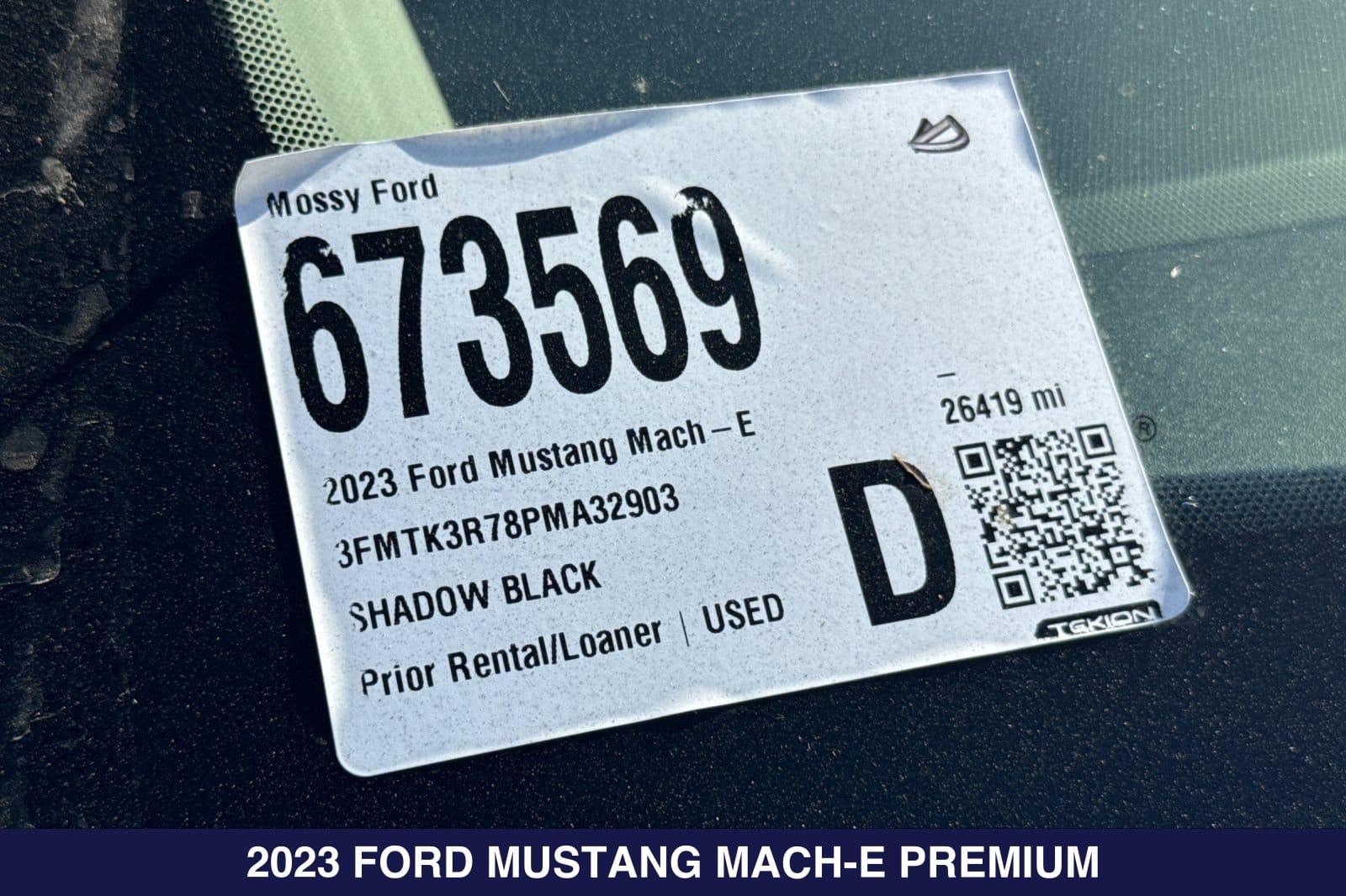 Used 2023 Ford Mustang Mach-E Premium RWD with VIN 3FMTK3R78PMA32903 for sale in San Diego, CA