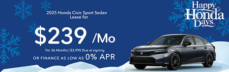 2025 Civic Sport Lease Loyalty