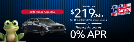 2025 Honda Accord Lease Special