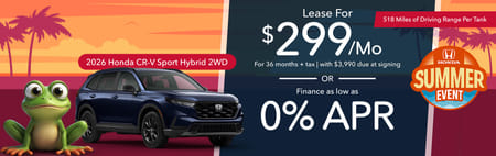 Lease 2026 Honda CR-V Hybrid Sport $299