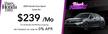 2025 Civic Sport Lease Loyalty