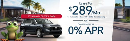 Lease 2026 Honda CR-V EX $289