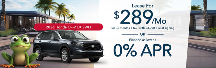 Lease 2026 Honda CR-V EX $289